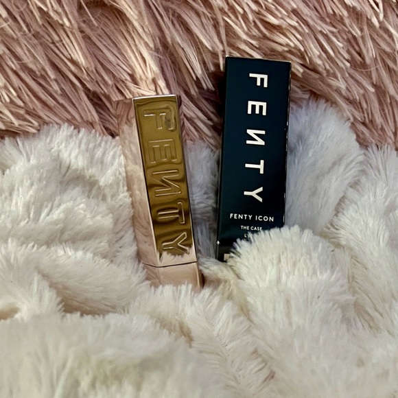 NEW Fenty Beauty Icon The Case Refillable Lipstick Case Metallic Nude - Picture 14 of 16